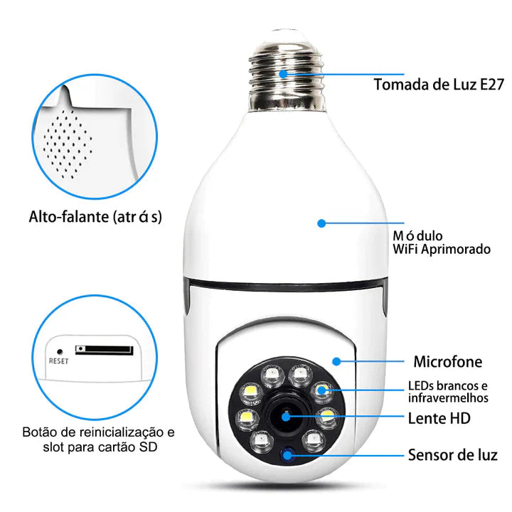 Smart Câmera Full HD WI-FI Inteligente