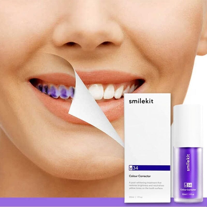 Smilekit™ - Desamarelador Dental Instantâneo Violeta + Brinde - Oferta Somente Hoje