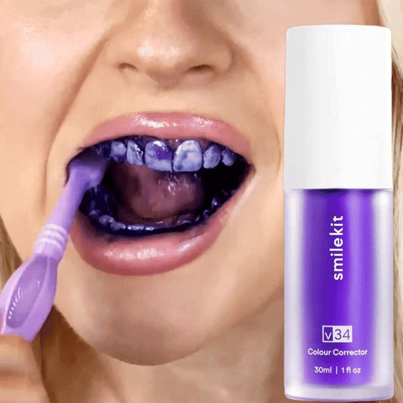 Smilekit™ - Desamarelador Dental Instantâneo Violeta + Brinde - Oferta Somente Hoje