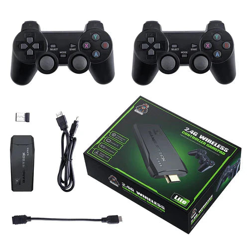 Video Game Stick Retrô 4K - 10.000 Jogos + 2 Controles