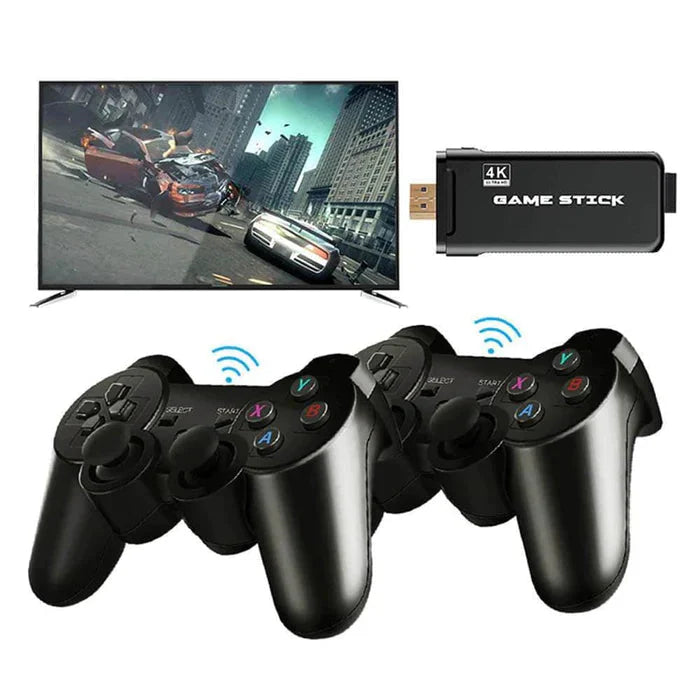 Video Game Stick Retrô 4K - 10.000 Jogos + 2 Controles